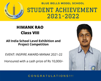 ALL INDIA SCHOOL LEVEL EXHIBITION AND PROJECT COMPETITION